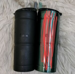 BLACK TUMBLER ONLY 24oz Bubba Tumblers with Straws